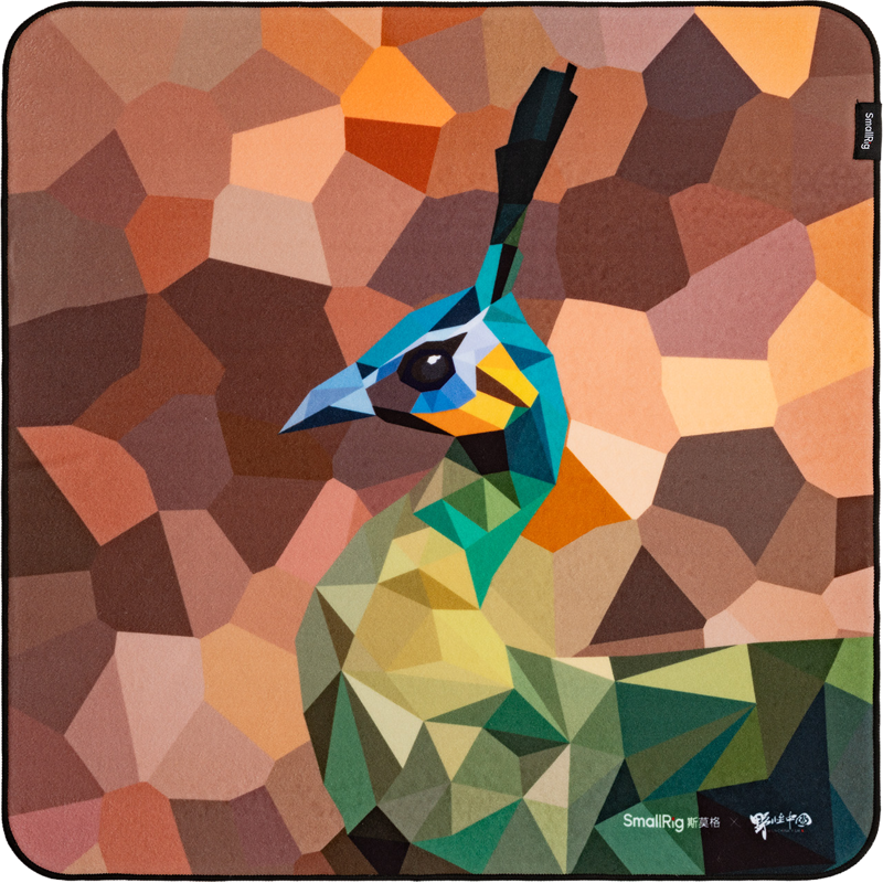 SMALLRIG 6040 Camera Wrap Wild China Film Series Green Peafowl Pattern