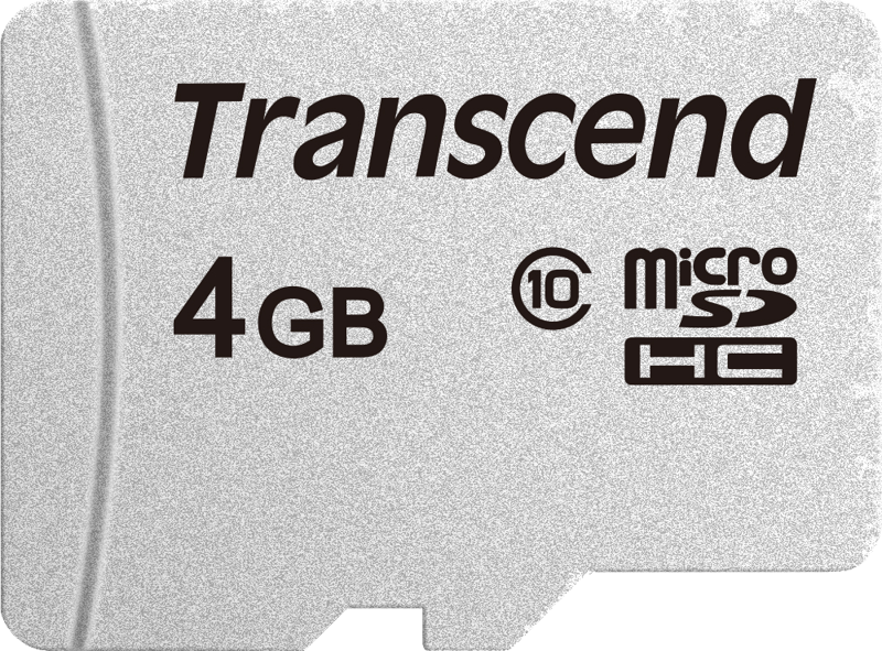 TRANSCEND Silver 300S microSD UHS-I U3 (V30) R95/W45 4GB
