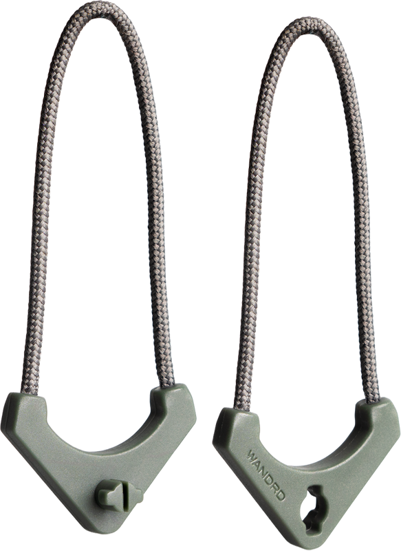 WANDRD WORRYLESS Zipper Puller Wasatch Green