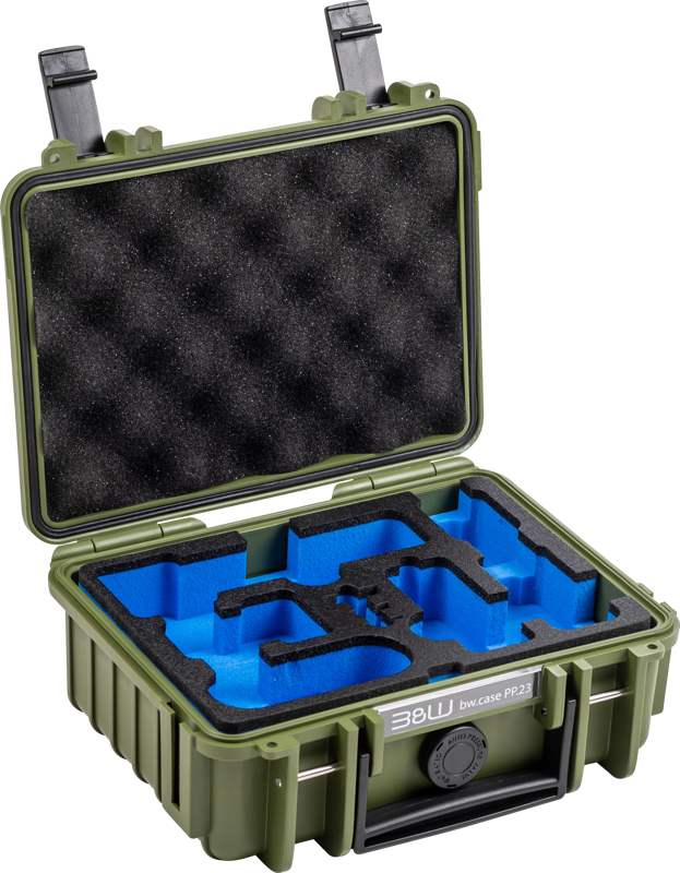 BW Outdoor Case Type 500 for DJI Osmo Pocket 3 Creator Combo, Bronze-green