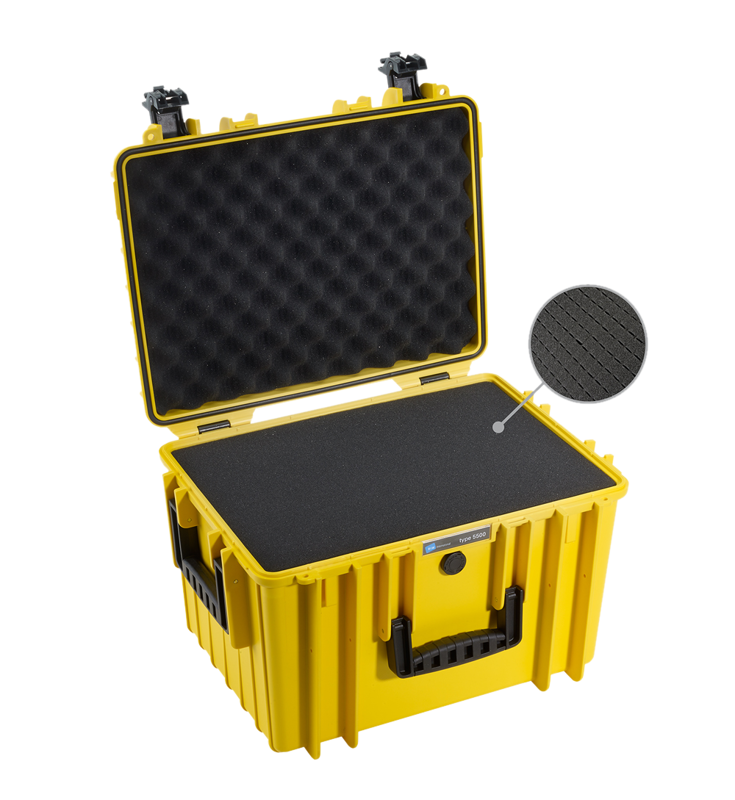 BW Outdoor Cases Type 5500 / Yellow (pre-cut foam)