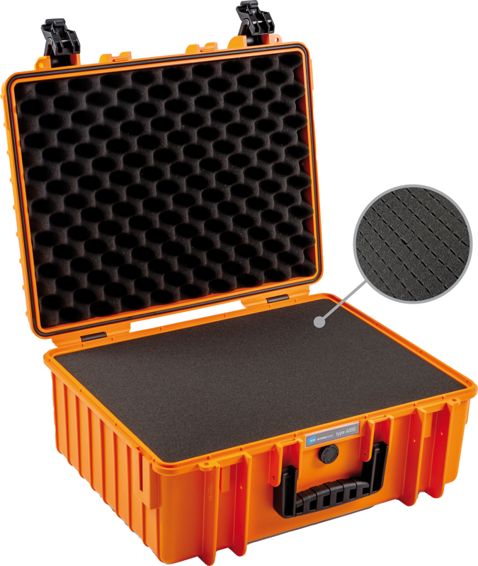 BW Outdoor Cases Type 6000 / Orange (pre-cut foam)