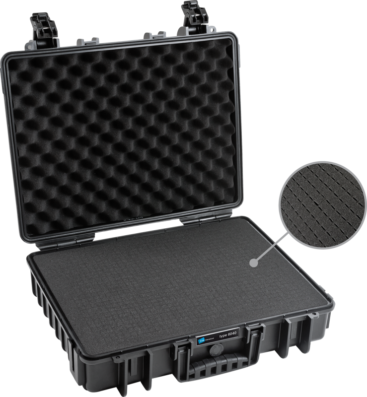 BW Outdoor Cases Type 6040 / Black (pre-cut foam)