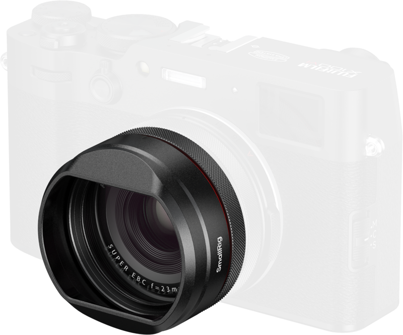 SMALLRIG 5850 UV Filter with Lens Hood Kit for FUJIFILM X100VI / X100V (Black)