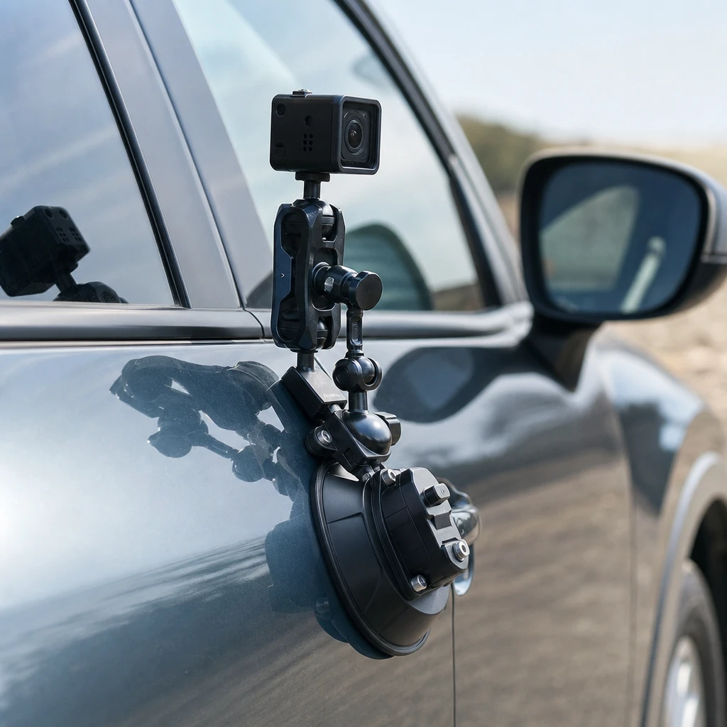 Camera rig on car