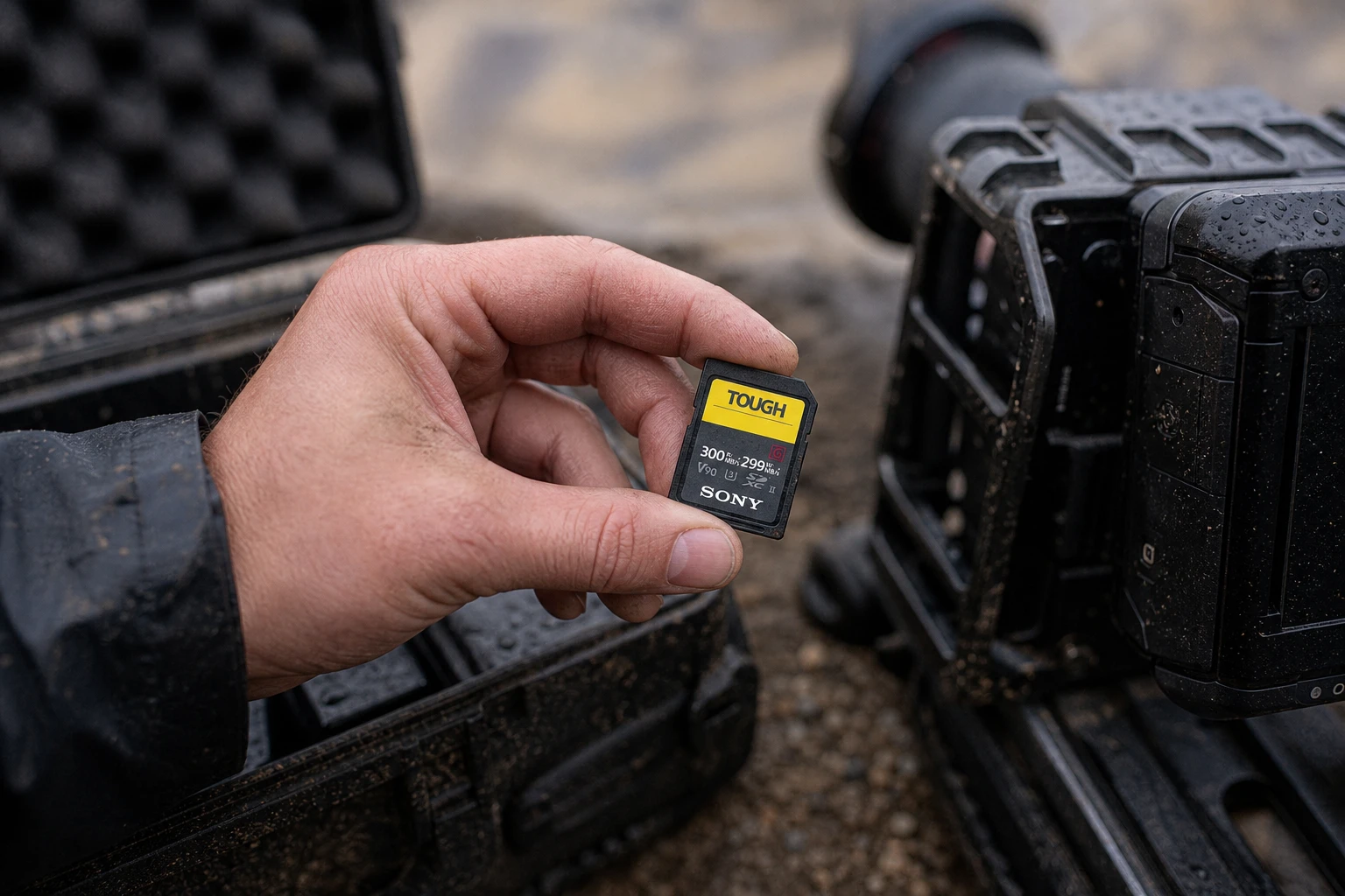 Rugged card outdoors