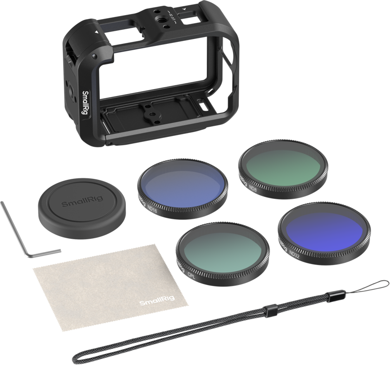 SMALLRIG 6374 Advanced Camera Cage Kit with Filters for DJI Osmo Action 6