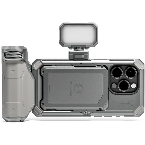 TILTA Khronos iPhone 15 Pro Basic Kit - Titanium White with battery