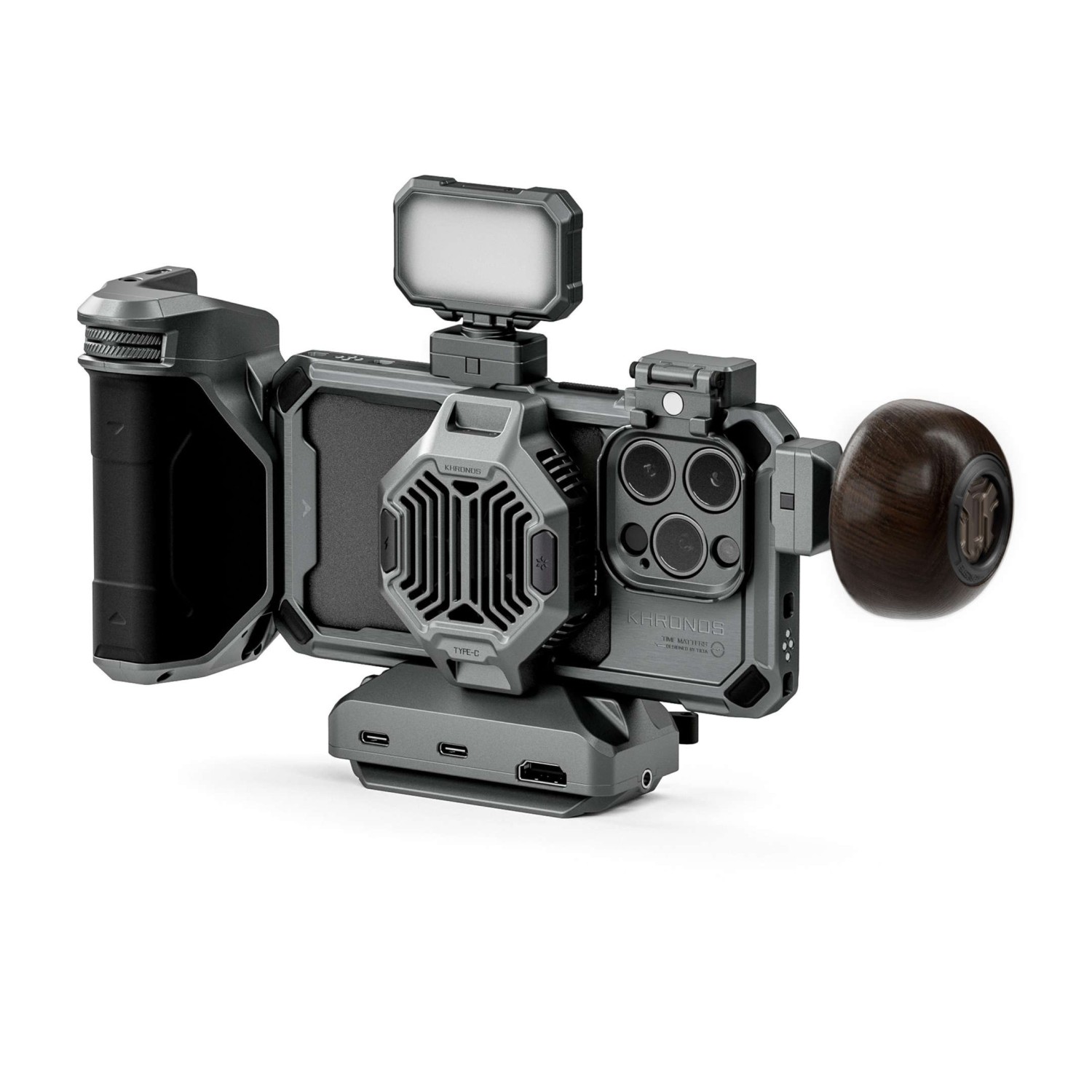 TILTA Khronos iPhone 15 Pro Ultimate Kit - Space Gray with battery