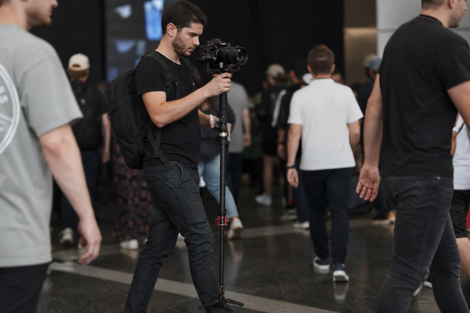 Monopod at live event