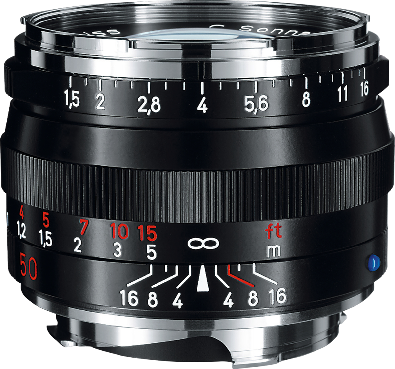 ZEISS C Sonnar T* 50mm f/1.5 ZM Black