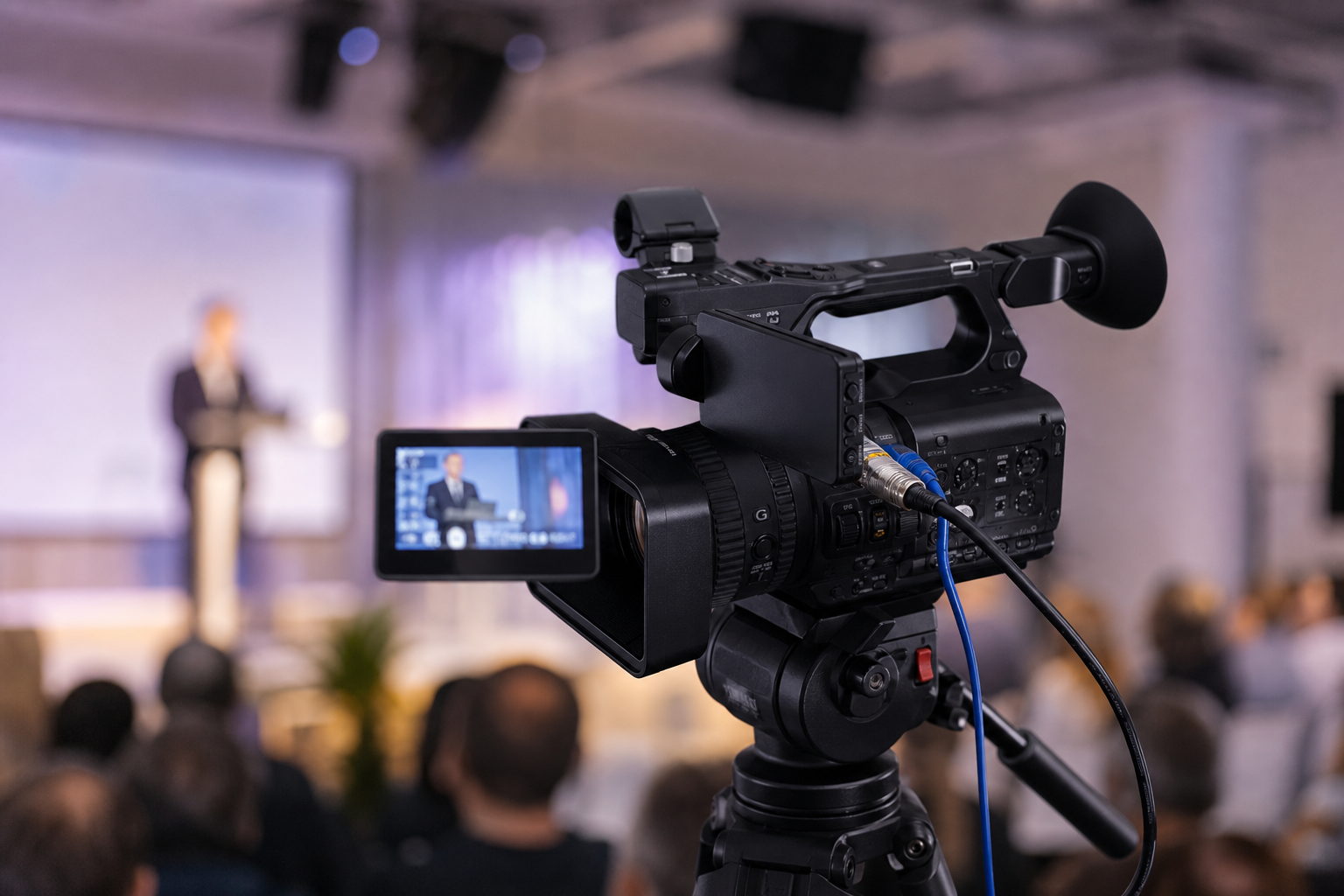 Camcorder at live event