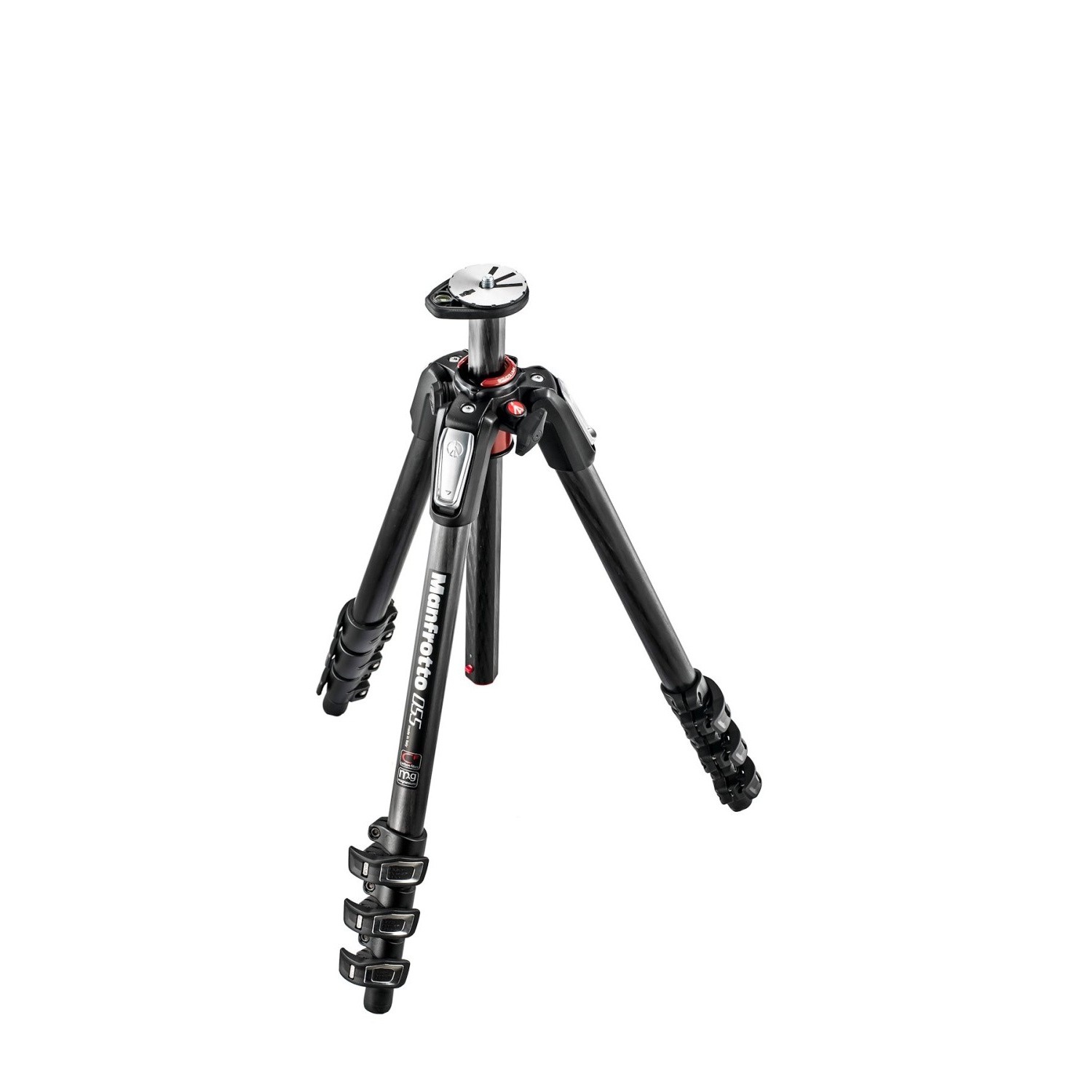 Manfrotto 055 Carbon Fiber 4-Section Tripod with Horizontal Column