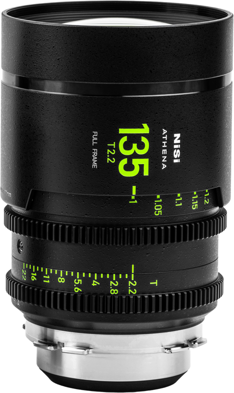 NISI Cine Lens Athena Prime 135mm T2.2 G-Mount (Without Drop-in Filter)