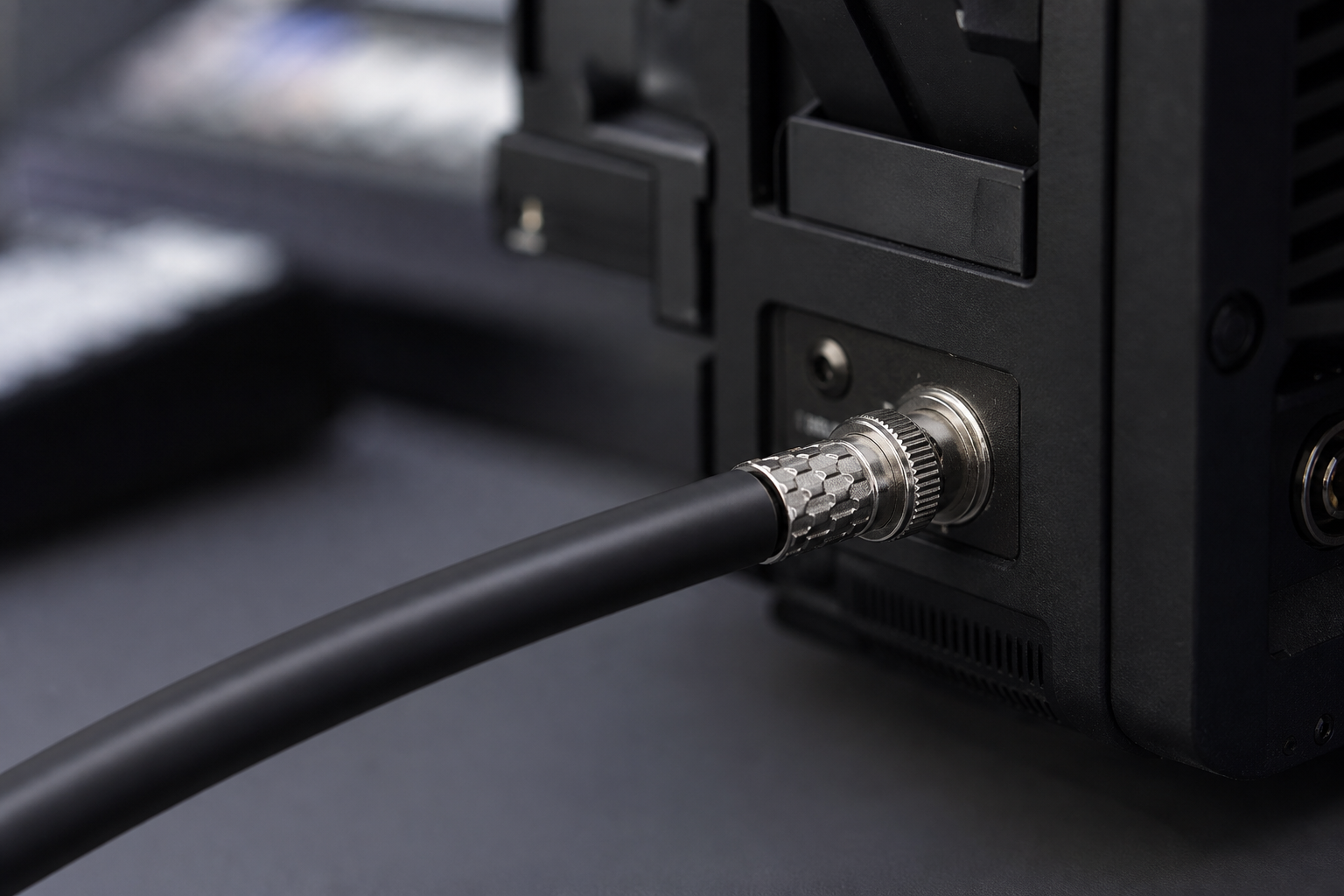 SDI locked connector