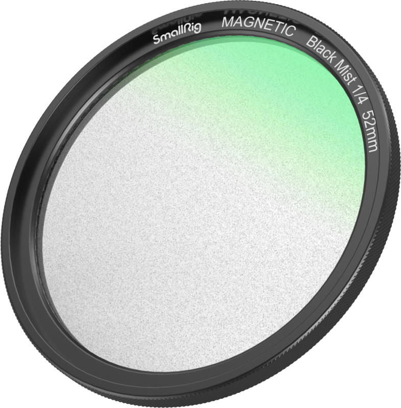 SMALLRIG 4217 MagEase Magnetic 1/4 Effect Black Mist Filter Kit (52mm)