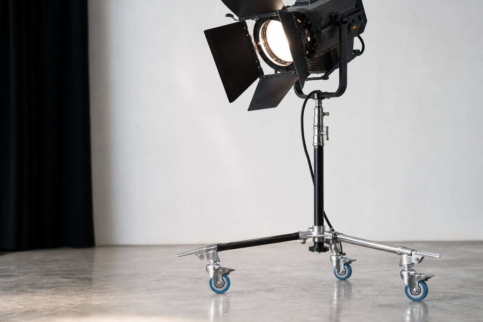 C-stand with wheels