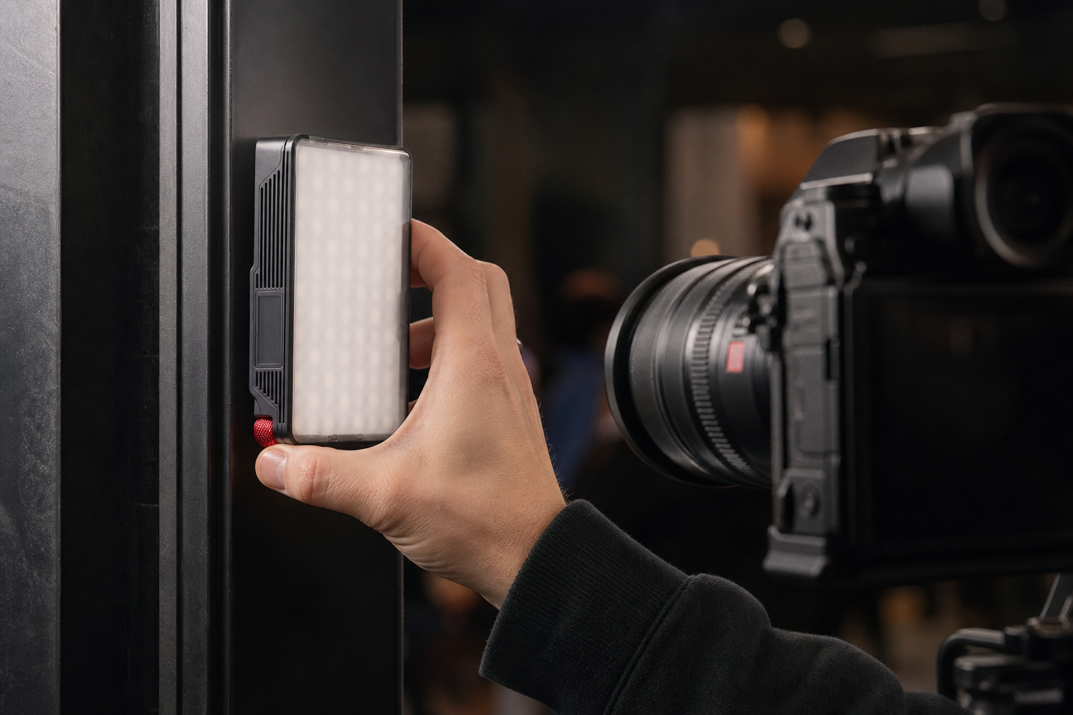 Magnetic camera light mount