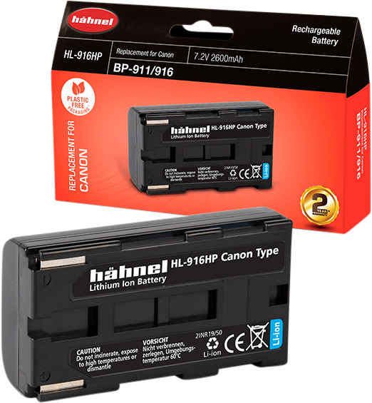 HÄHNEL Battery Canon HL-916HP / BP-911 / 916