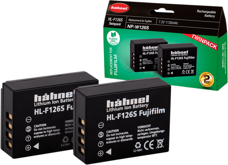 HÄHNEL Battery Fujifilm HL-F126s / NP-W126S Twin Pack