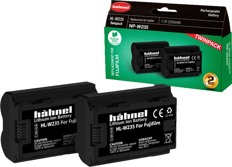 HÄHNEL Battery Fujifilm HL-W235 / NP-W235 Twin Pack
