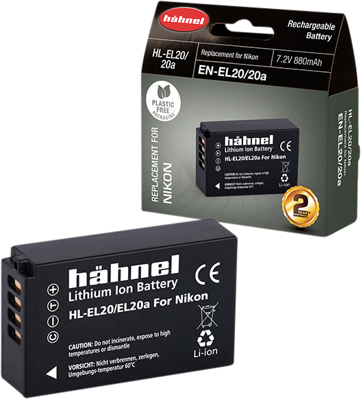 HÄHNEL Battery Nikon HL-EL20/20A / EN-EL20/20a