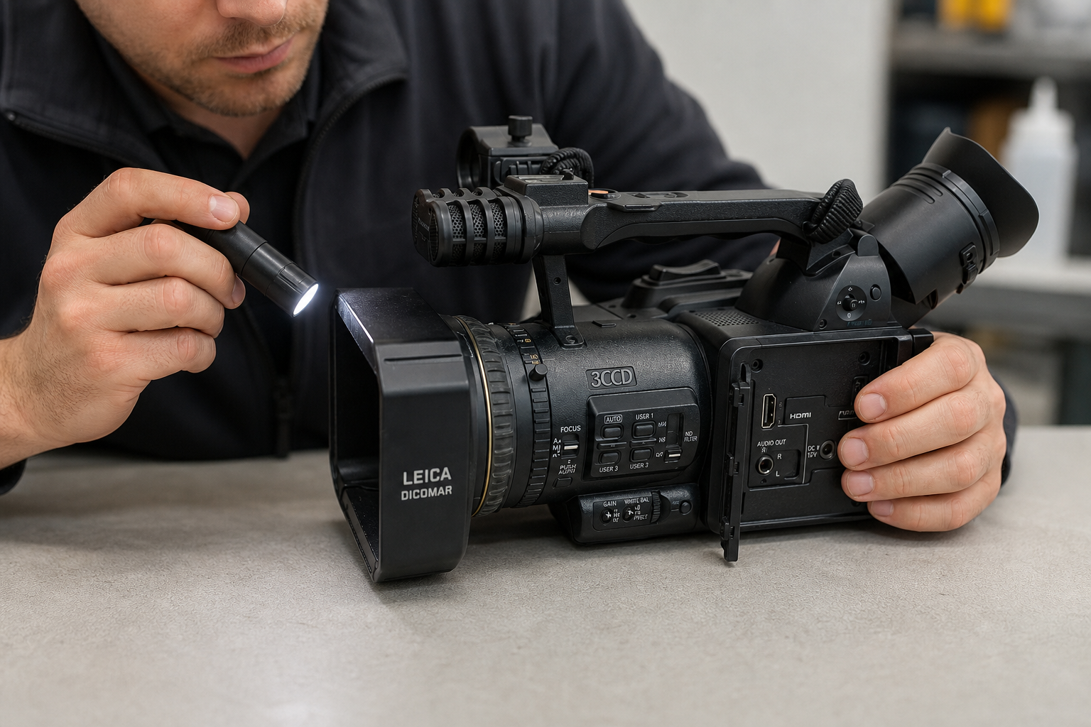 Inspecting used camera body