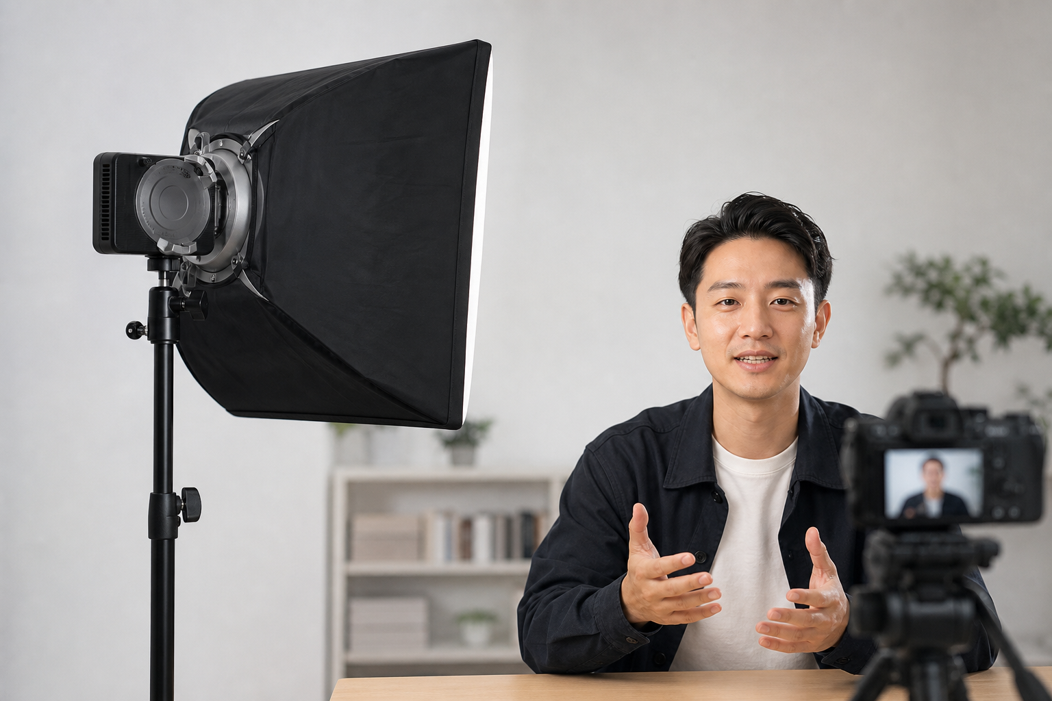 Large studio softbox setup