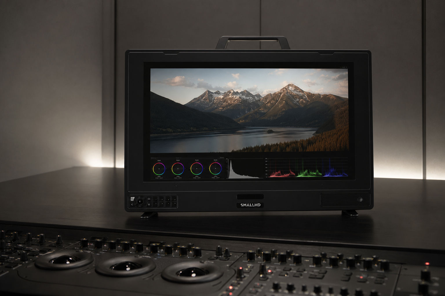Professional color grading suite