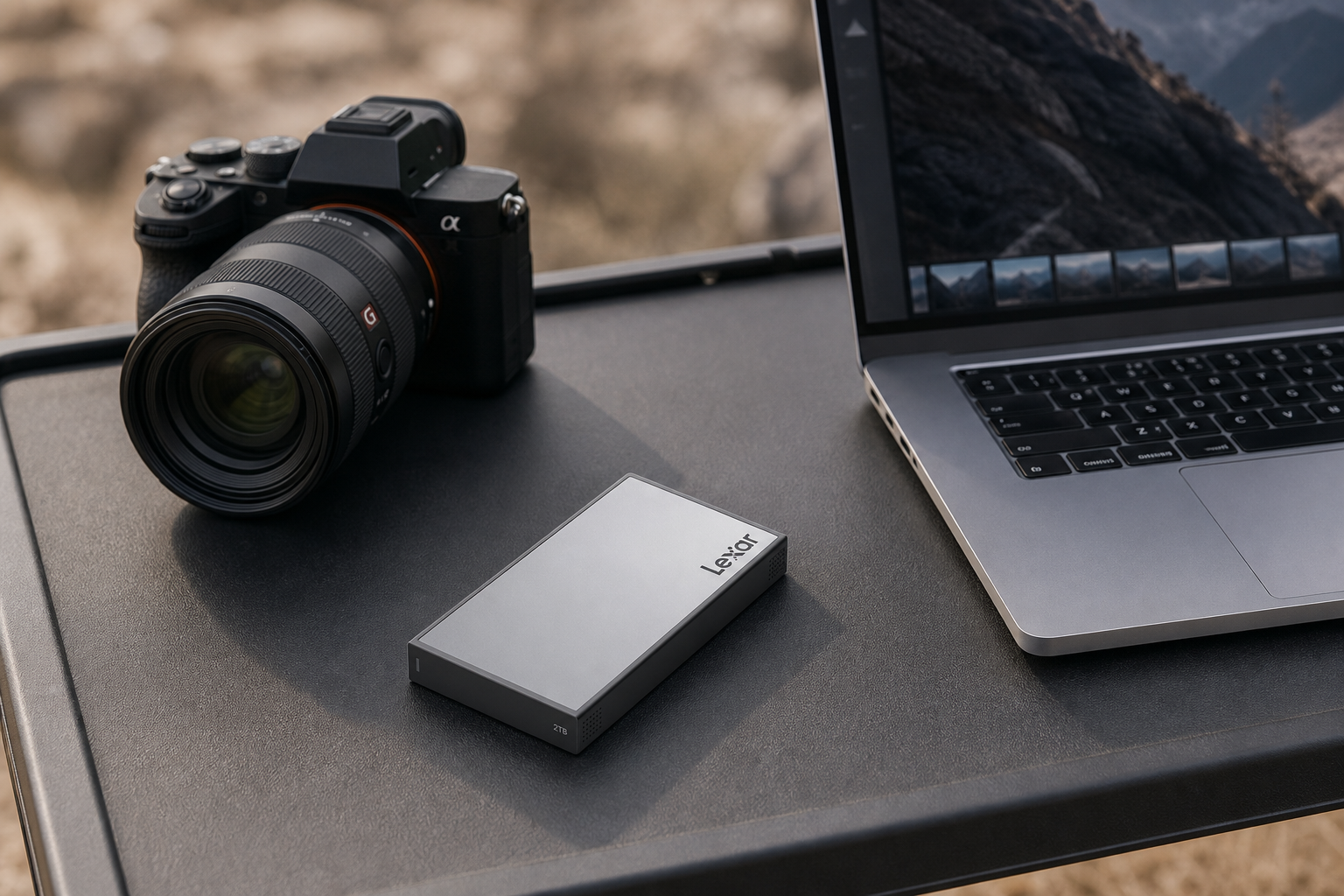 Rugged SSD on location