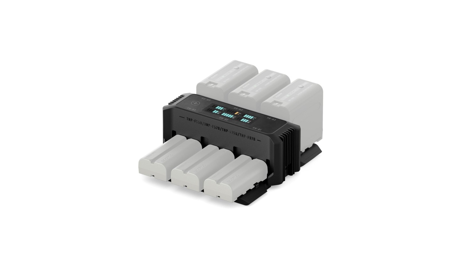 Tilta Foldable Charging Station for L-Series/NP-F Battery Kit (6 Batteries, EU) - Black