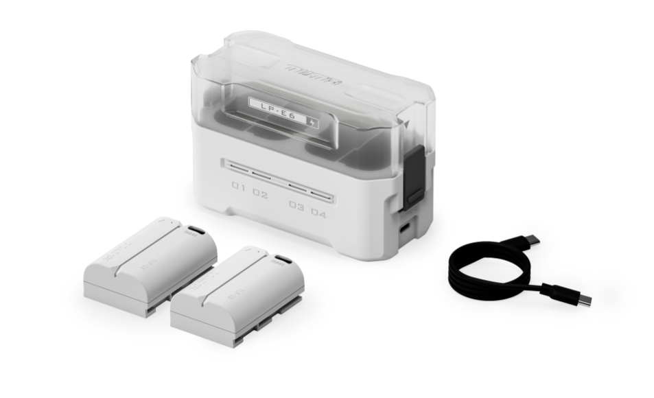 Tilta LP-E6P Charging Station Battery Kit (2 Batteries) - Off White