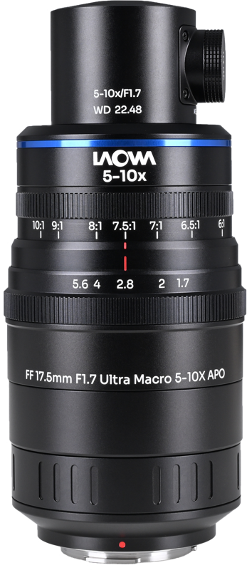 LAOWA Aksen 17.5mm f/1.7 5-10X Ultra Macro APO (Coaxial Illumination Version) MFT