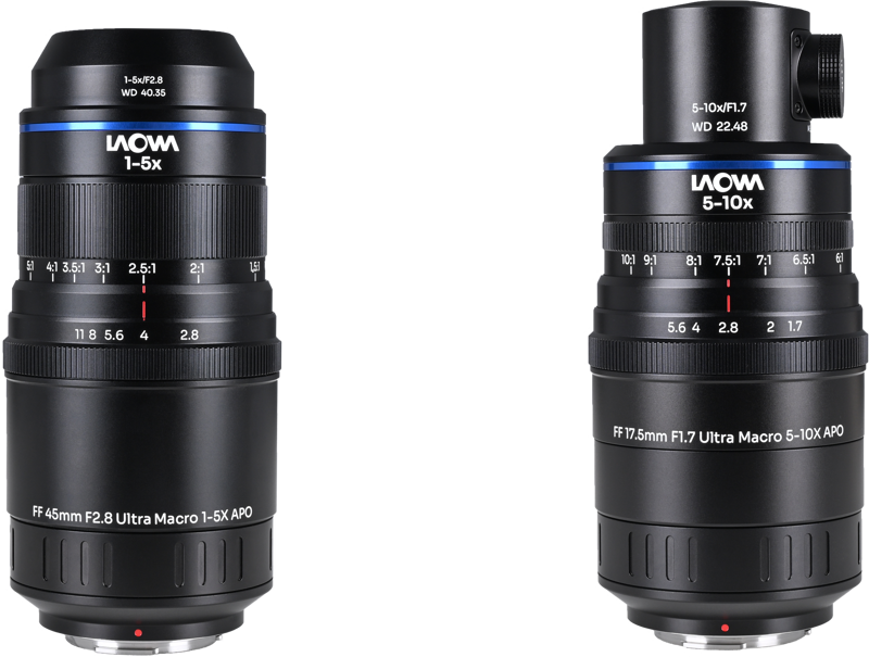 LAOWA Aksen 2-lens Bundle  [45mm f/2.8, 17.5mm f/1.7 (Coaxial Illumination Version)]  MFT