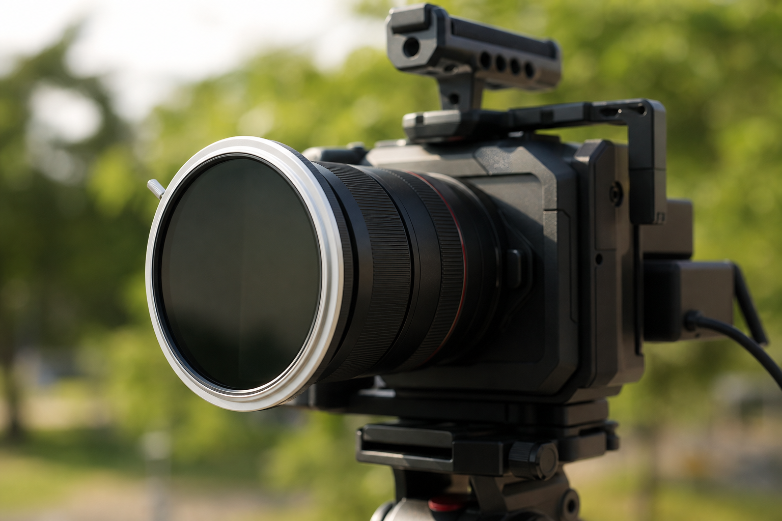 Camera with ND filter