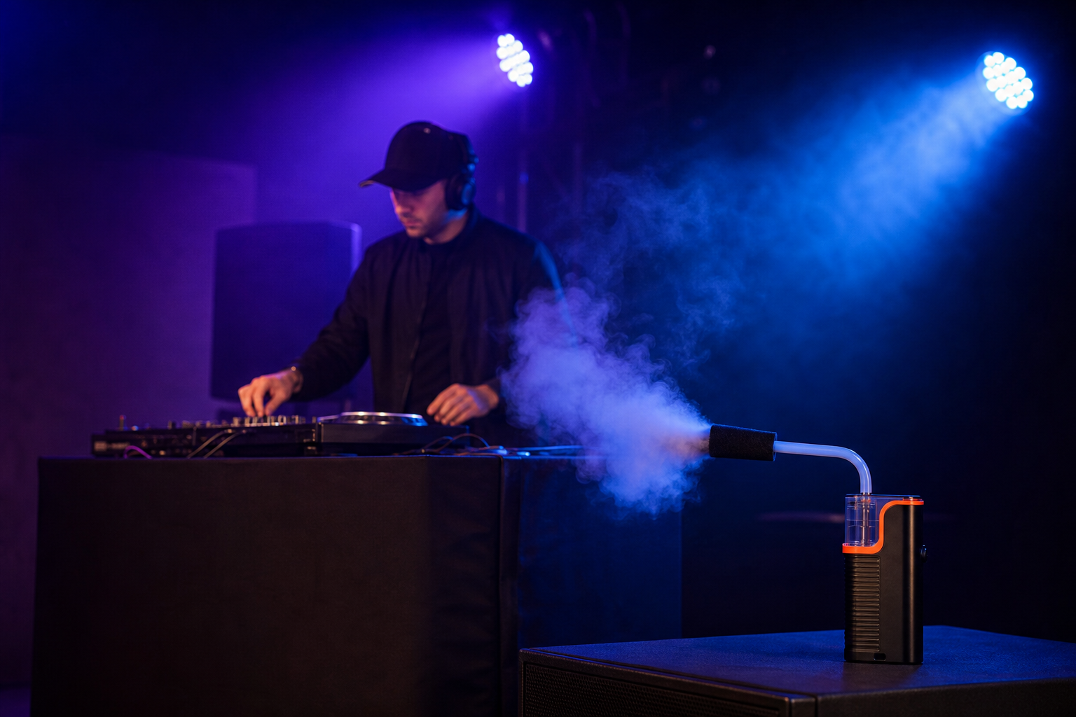 Compact DJ fog machine