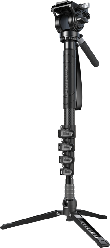 SMALLRIG 6625 Carbon Fiber Monopod (5 sections) with Videohead
