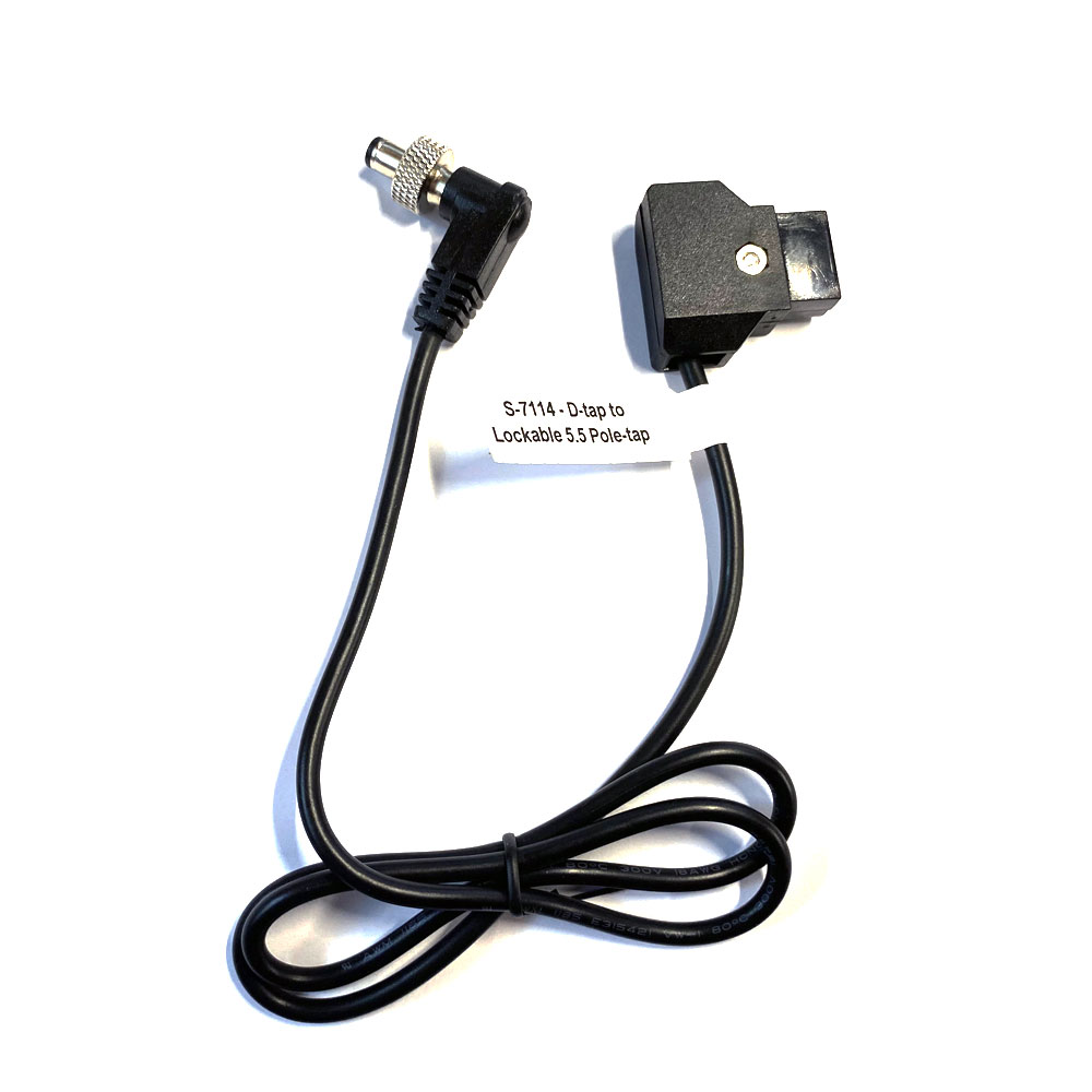 SWIT S-7114 D-TAP to DC 5.5/2.1 mm Lock Power Cable