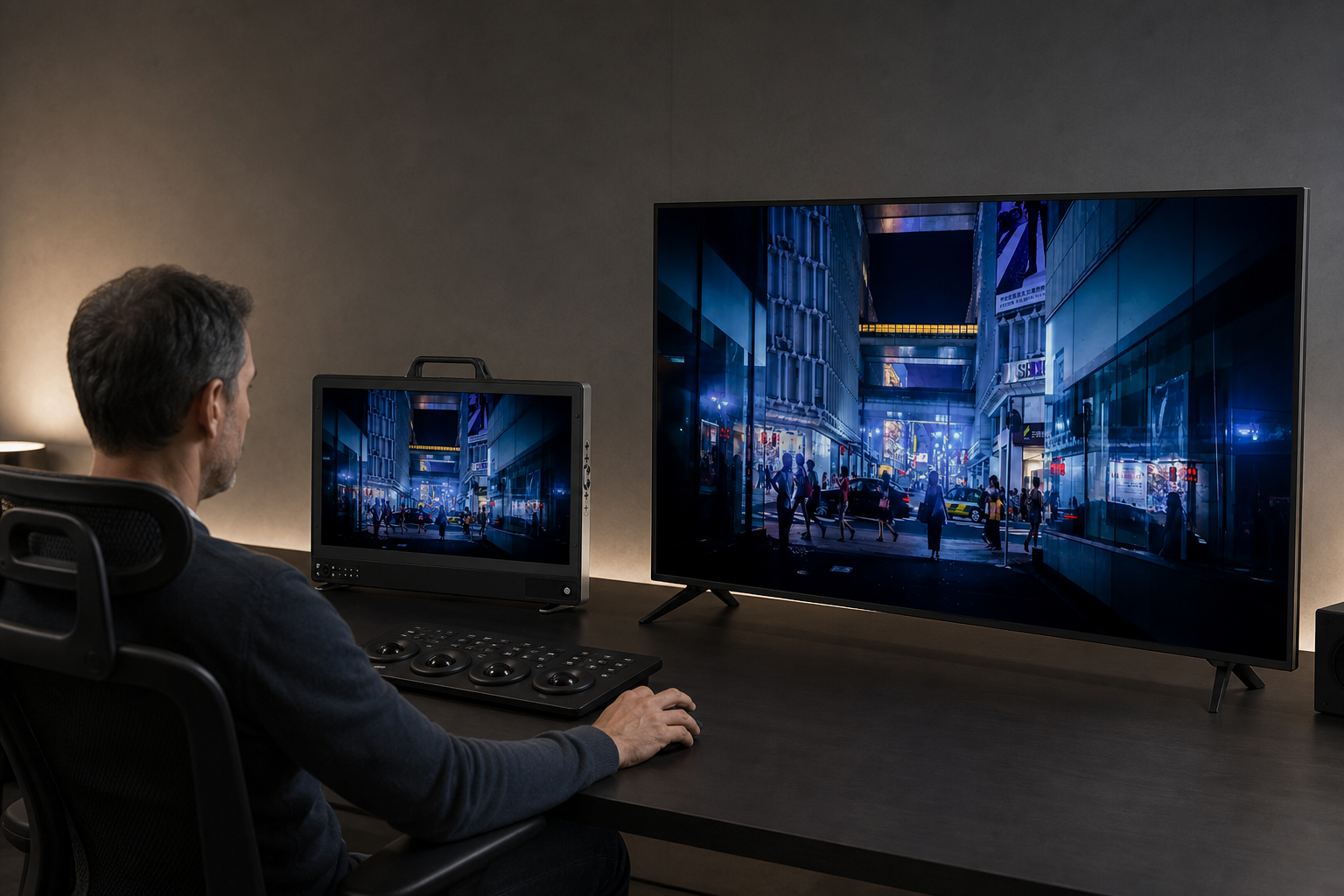 Broadcast monitor versus TV