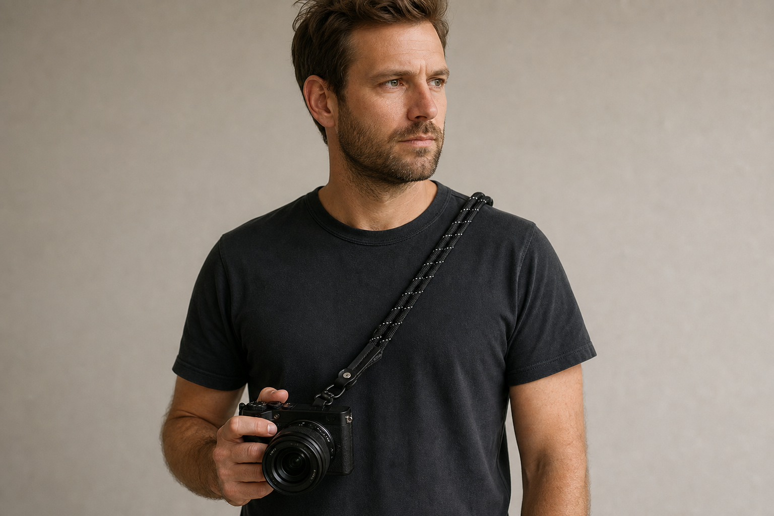 Cross-body camera strap