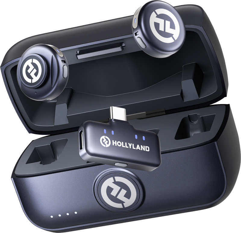 HOLLYLAND Lark M3 Combo 2TX&1RX with USB-C RX and 2 x Wireless Microphone