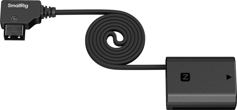 SMALLRIG 6411 Attachable Self-Coiling Dummy Battery Power Cable D-Tap to NP-FZ100