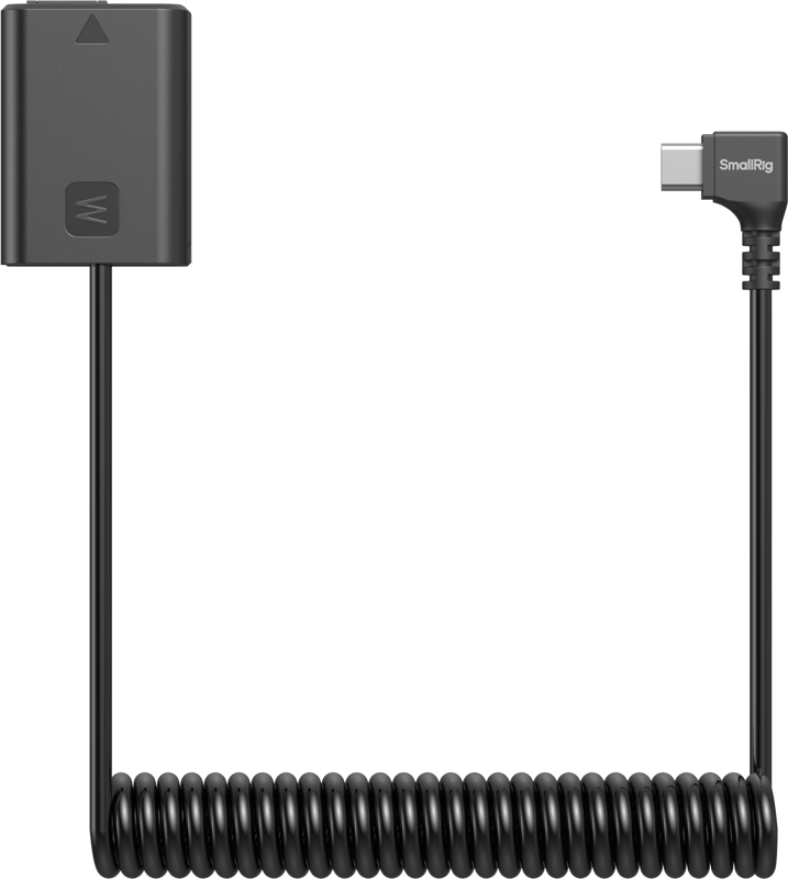 SMALLRIG 6542 Dummy Battery Power Cable for USB-C for Sony NP-FW50