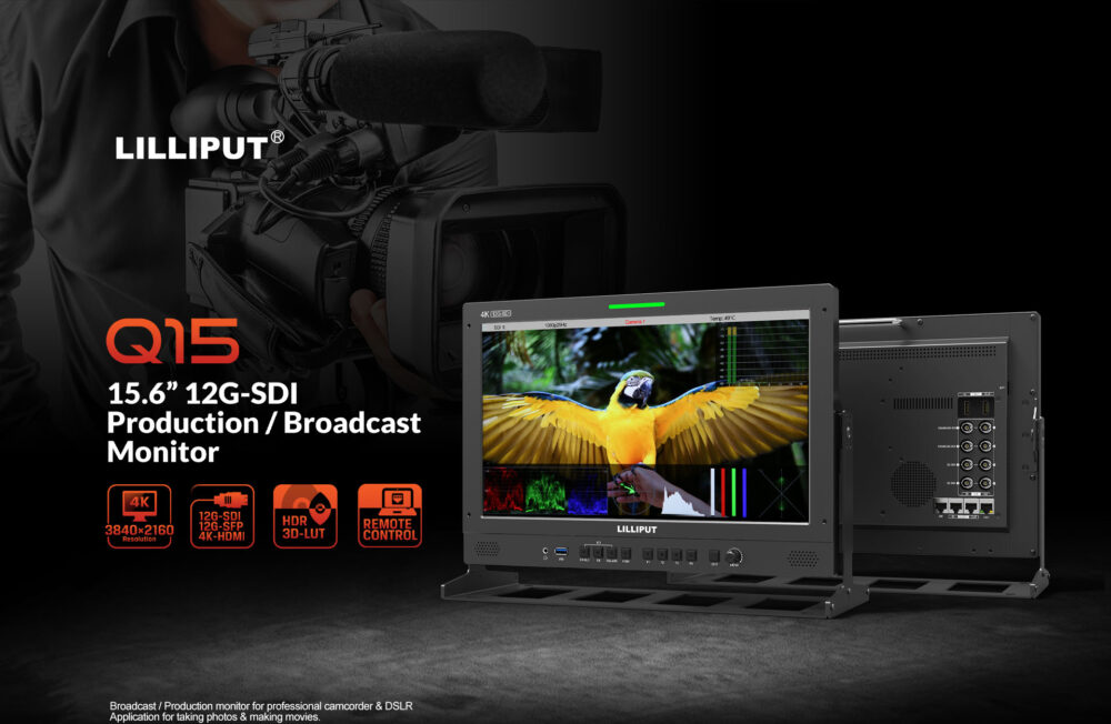 15.6" LILLIPUT Q15 4K 12G-SDI production/broadcast monitor