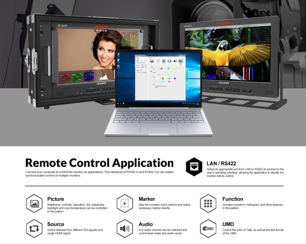 15.6" LILLIPUT Q15 4K 12G-SDI production/broadcast monitor