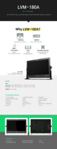 18.5" TVLOGIC LVM-180A FHD stuudio monitor