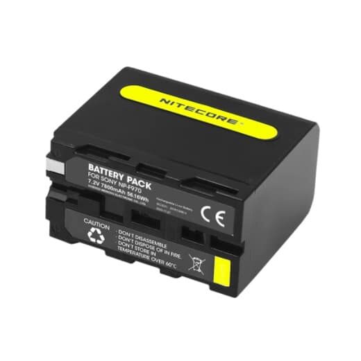NITECORE NP-F970 camera battery for Sony NP-F, 7800mAh