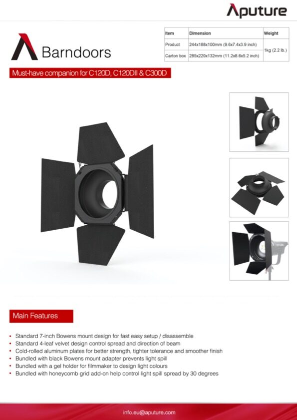 APUTURE Barndoors