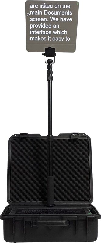 DATAVIDEO TP-800 conference prompter in hard case