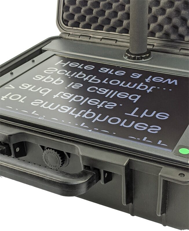 DATAVIDEO TP-800 conference prompter in hard case